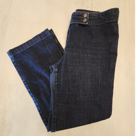 Eileen Fisher Women's Denim Wide Leg Jean SZ Small Organic Cotton - Picture 1 of 9